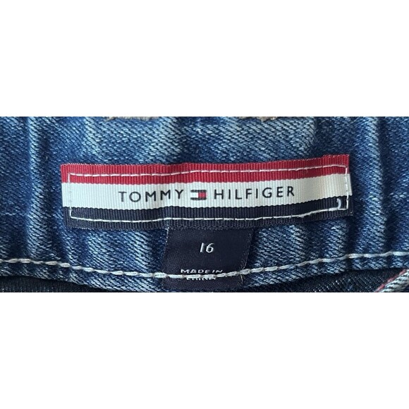 Tommy Hilfiger Revolution Stretch Adj Waist Denim Jeans Youth Boys 16 Blue USA - Picture 4 of 8